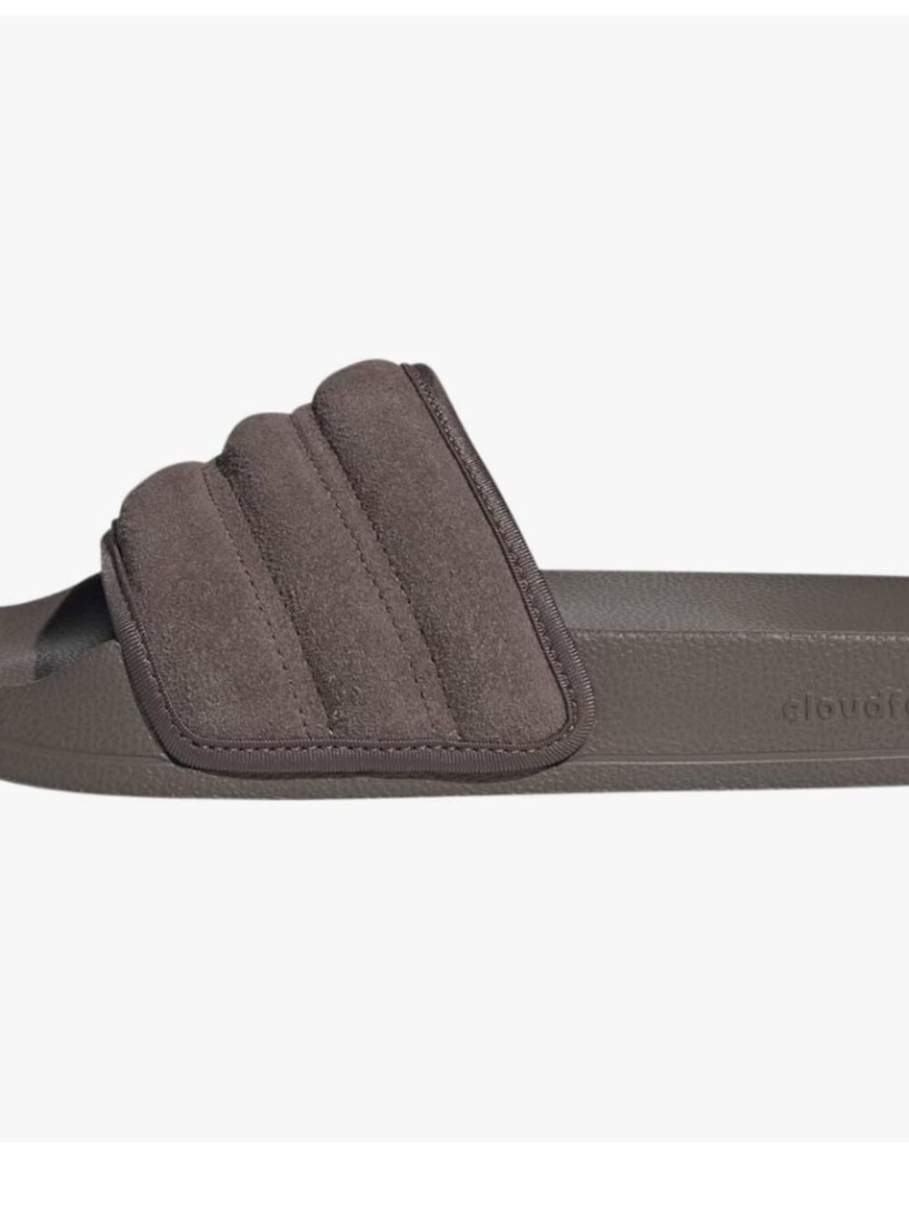 Adidas Unisex Adult Adilette Slide Sandal- Sueded Chocolate ish Brown JP5190